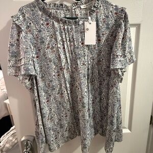 Rose & Olive Multicolor Floral Blouse